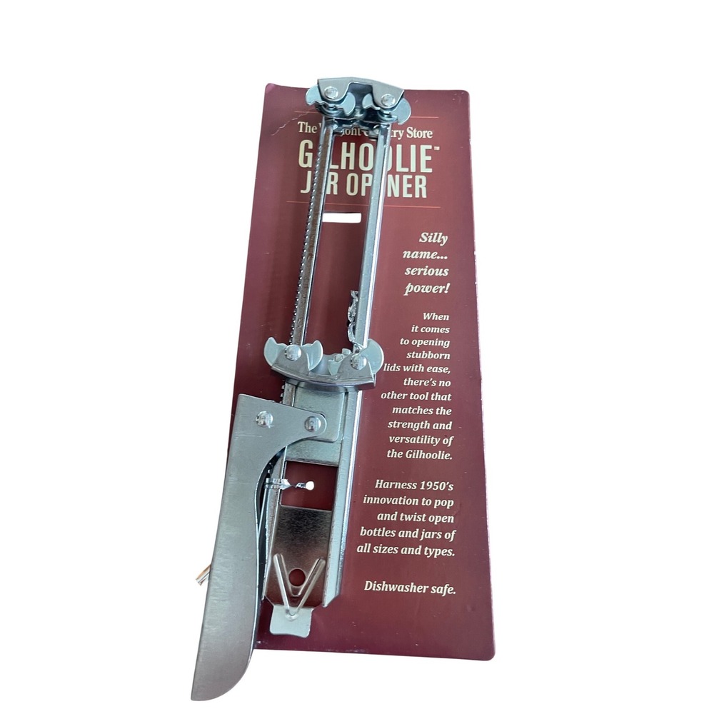 The Vermont Country Store‎ Gilhoolie Jar Opener Metal Bottle Lid Opener Tool NEW